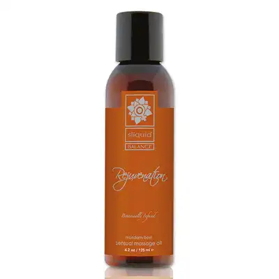 Sliquid - Balance Massage Balance 125ml. Zapachowy olejek do masażu z naturalnych składników, mandarynkowo-bazyliowy. 100% organiczny, na bazie orzechów i nasion