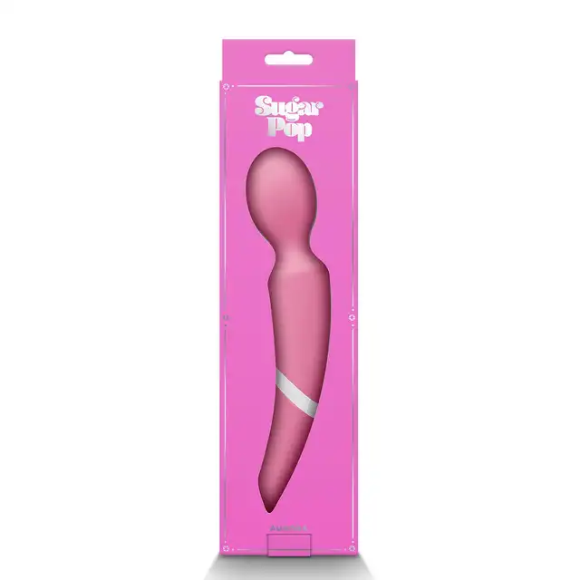 Sugar Pop - Aurora Pink. Wibrator magiczna różdżka z dodatkowym ciśnieniowym stymulatorem łechtaczki! Idealne połączenie dla całkowitej satysfakcji