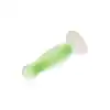 Radiant - Soft Silicone Glow In The Dark Plug S Green. Mały korek analny świecący w ciemnościach. 11 cm długości, 2,8 cm średnicy