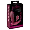 Javida - RC Hands-free Vibrator. Podwójny wibrator dopochwowy i łechtaczkowy. Funkcja posuwu, obrotowe kulki i wibracje dla wyjątkowych doznań, sterowanie pilotem