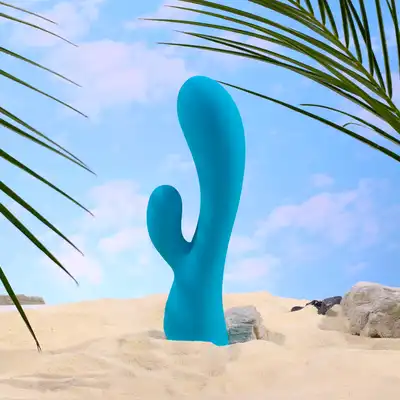 Cala Azul -  Martina. Opływowy wibrator ze stymulatorem łechtaczki z którym odpłyniesz w krainę rozkosznych uniesień!
