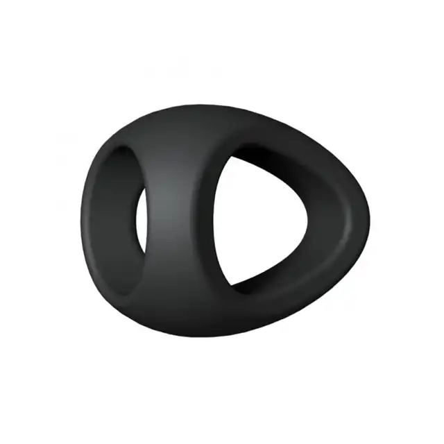 Love to Love - Flux Ring Black - podwójny ring na penisa w kolorze czarnym. Zwiększona erekcja i opóźniony wytrysk