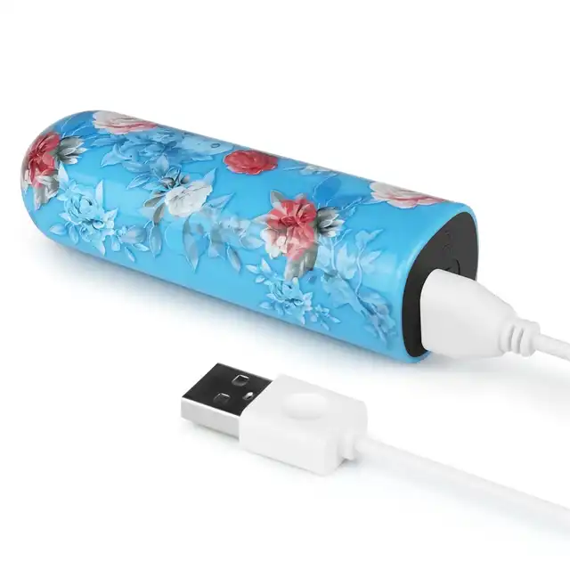 LoveToy - Daphne Massager. Mini wibrator o uroczym wzorze kwiatowym. Idealny elegancki towarzysz dla miłośniczki kwiatów