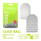 Tenga - Pocket Stroker Click Ball. Masturbator idealny na podróże, kompaktowy rozmiar z ultra stymulującą strukturą wypustek
