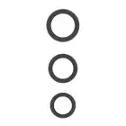 Sono - No.25 - Cockring Set - Grey. Zestaw ekskluzywnych ringów na penisa 