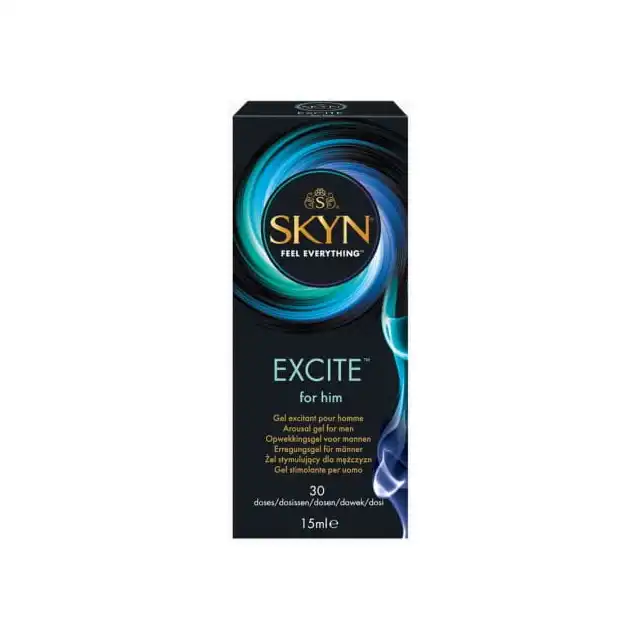 Skyn - Excite for Him 15ml - Żel stymulujący dla mężczyzn, zwiększający doznania! Oddaj się przyjemnemu masażowi 