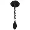 Black Velvets - Ball Cage with Butt Plug. Pierścień erekcyjny, klatka na jądra połączone metalowym łańcuchem z plugiem analnym