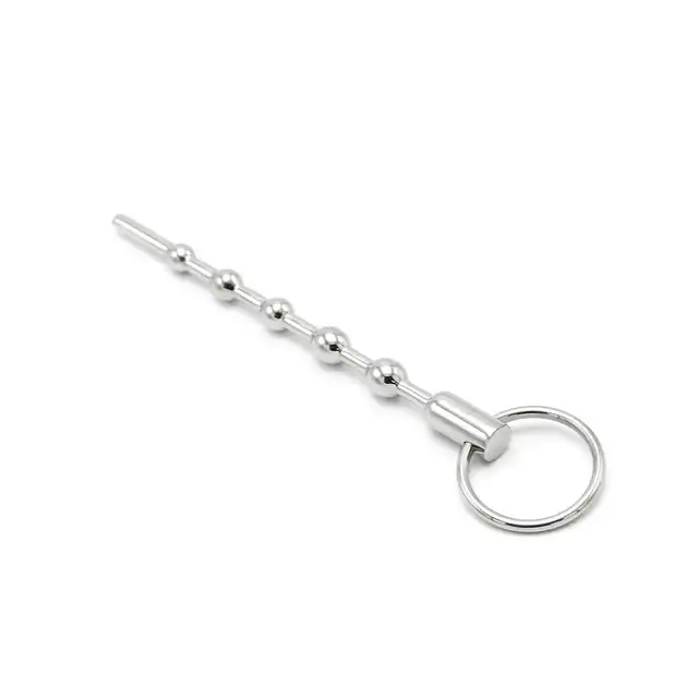 Oproducts - Solid Spaced Beads Penis Stick. Dilator ze stali nierdzewnej ze stymulującymi koralikami