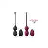 Dorcel - Love Balls Plum. Wibrujące kulki waginalne sterowane na pilota, trening mięśni kegla na najwyższym poziomie