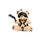 Master Series - BDSM Teddy Bear Keychain - unikatowy prezent. Mini miś z pejczem i maską z opcją przypięcia