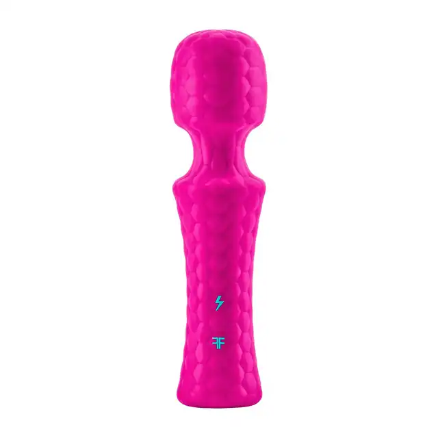 FemmeFunn - Ultra Wand Mini Pink. Wibrator magiczna różdżka z elastyczną główką i mocnymi wibracjami, ekskluzywne wykonanie