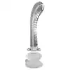 Icicles - No. 88. Szklane, zakrzywiane dildo z silikonową, zdejmowalną przyssawką. Wielowymiarowa przygoda z rozkoszą