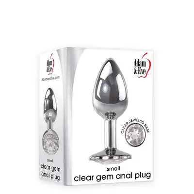 A&amp;E  CLEAR GEM ANAL PLUG SMALL