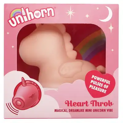 Unihorn - Heart Throb. Pulsacyjny stymulator łechtaczki w kształcie jednorożca. Poznaj krainę zapierających dech w piersiach orgazmów