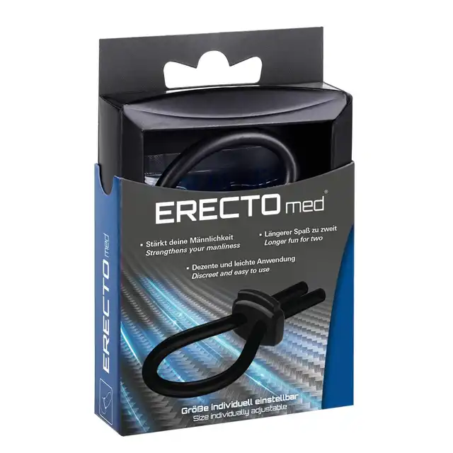 ERECTOmed - Adjustable Cock Ring. Całkowicie regulowany ring na penisa, lasso wspomagające i przedłużające erekcję