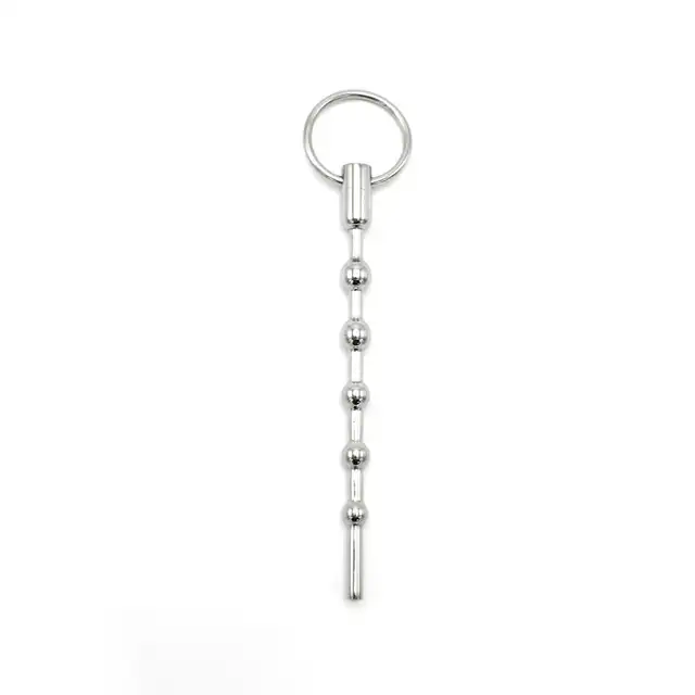 Oproducts - Solid Spaced Beads Penis Stick. Dilator ze stali nierdzewnej ze stymulującymi koralikami