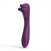 Tracy's Dog - Goldfinger G Spot Vibrator - Purple - dwustronny wibrator do perfekcyjnej stymulacji punktu G i łechtaczki 