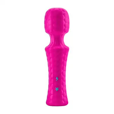 FemmeFunn - Ultra Wand Mini Pink. Wibrator magiczna różdżka z elastyczną główką i mocnymi wibracjami, ekskluzywne wykonanie