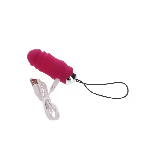ToyJoy - Sunny Side Up And Down Fuchsia. Wibrujące jajeczko z funkcją ruchu posuwistego, sterowane na pilota, hipoalergiczny silikon