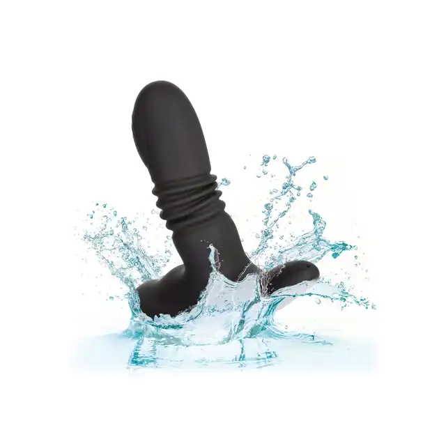 CalExotics - Eclipse Thrusting Rotator Probe. Wibrujący masażer prostaty z ruchem obrotowym i posuwistym, intensywna stymulacja analna o jakiej marzyłeś