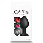 Glams -  Xchange Medium. Niesamowita. uniwersalna wtyczka analna z 3 wymiennymi kryształkami. 