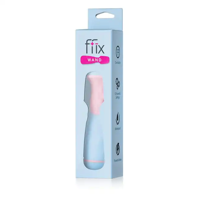 FemmeFunn - Ffix Wand Blue. Niewielka magiczna różdżka o potężnych wibracjach, urocza kolorystyka i design 