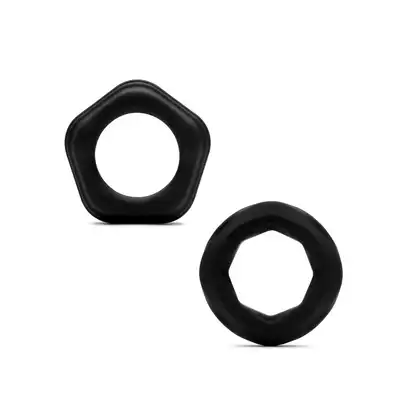 So Divine - Men Joy Rings 2 Pack - zestaw dwóch ringów na penisa, które zapewnią Ci dłuższą i twardszą erekcję!