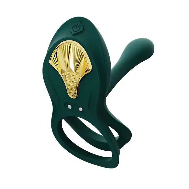Zalo - Bayek Couple Ring. Zdalnie sterowany ring dla par z wibratorem umożliwiającym penetrację. Odległość nie ma znaczenia!