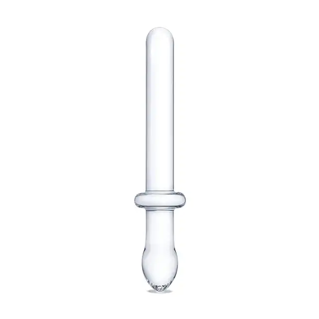 Gläs - Classic Smooth Dual Ended Dildo 9.25". Podwójne szklane dildo, prosty trzon i plug analny do wyrazistej stymulacji