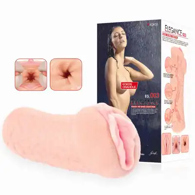 Kokos - Elegance 3. Masturbator z realistyczną waginą, otwarte wargi sromowe. Super stymulująca tesktura z wypustkami