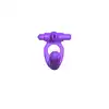 Pipedream - Silicone Double Pene Rabbit. Wibrujący strapon z żebrowaną teksturą, ringiem na penisa i wibrującym stymulatorem łechtaczki