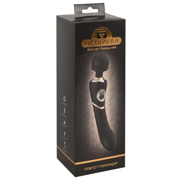 Cleopatra - Wand Massager. Ekskluzywny masażer z imitacją kamieni szlachetnych. Magiczna różdżka pełna niespodzianek. 