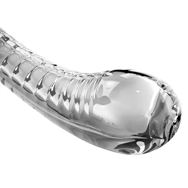 Icicles - No. 88. Szklane, zakrzywiane dildo z silikonową, zdejmowalną przyssawką. Wielowymiarowa przygoda z rozkoszą