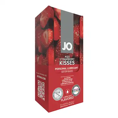 System Jo - H20 Strawberry 1 Packet - lubrykant na bazie wody o smaku truskawki. 10 ml