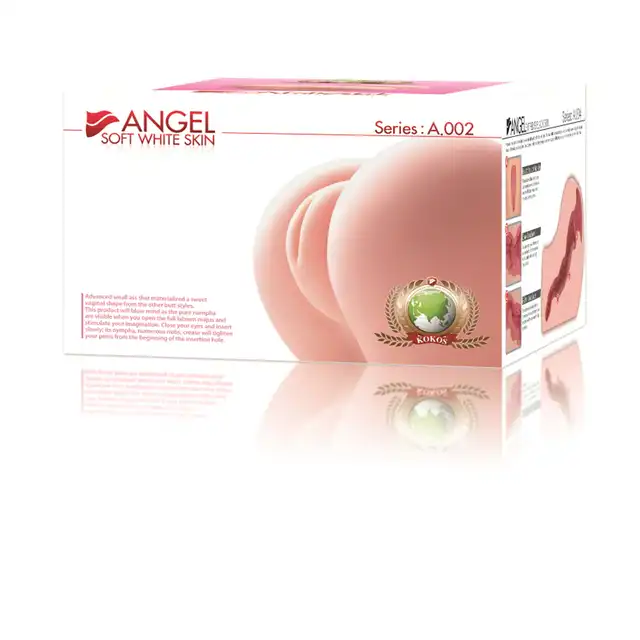 Kokos - Angel 2. Masturbator w formie mocno wypiętych kobiecych pośladków w pozycji na pieska. Realistyczne odczucia, mocna stymulacja