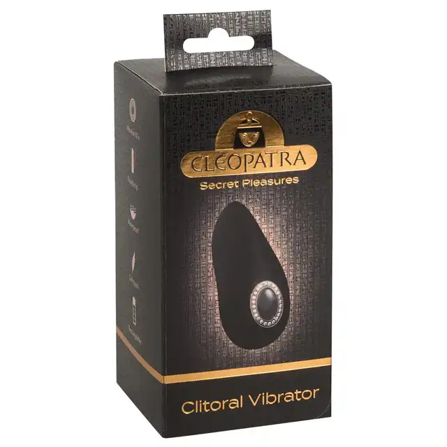 Cleopatra - Clitoral Vibrator. Elegancki stymulator łechtaczki z oprawą imitującą kamienie szlachetne. Bardzo elegancki. 