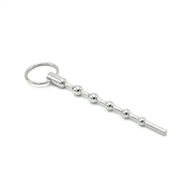 Oproducts - Solid Spaced Beads Penis Stick. Dilator ze stali nierdzewnej ze stymulującymi koralikami