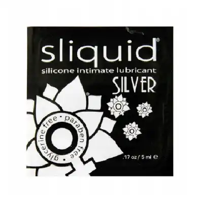 Sliquid - Silver 5ml - lubrykant na bazie silikonu w wersji premium. Idealny rozmiar do zabrania w podróż lub przetestowania! 