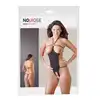 No:Xqse - Body Ouvert S-L. Body z otwartym biustem i kroczem. Zdobione ćwiekami, zjawiskowo kuszące
