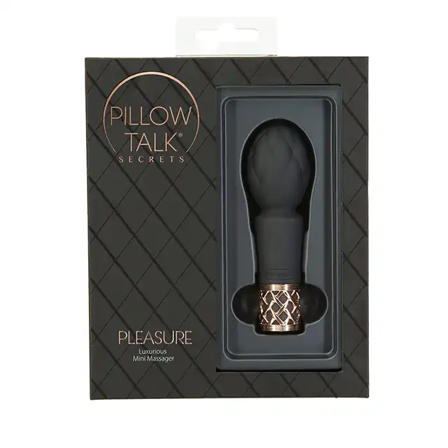 Pillow Talk - Secrets Pleasure. Dyskretny wibrator magiczna różdżka z pikowaną główką stymulacyjną. Zdumiewająca moc w małej zabawce