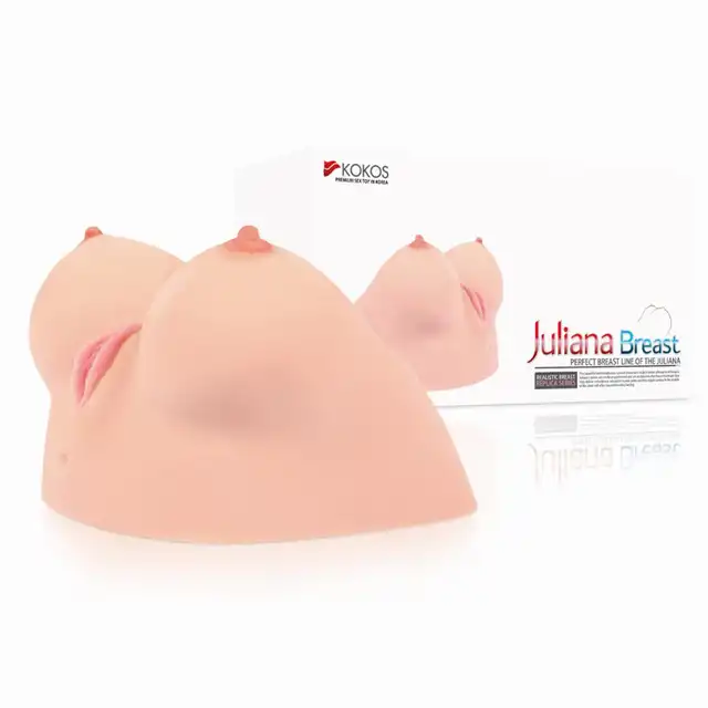 Kokos - Juliana 2 In 1. Masturbator z realistyczną waginą i dużymi, jędrnymi piersiami. Pieszczenie dużego biustu z mocną stymulacją, marzenie każdego mężczyzny