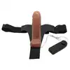 Baile - Ultra Passionate Harness Vibrator 6.2". Wibrator realistyczny z uprzężą strapon, mocna stymulacja z dodatkową stymulacją