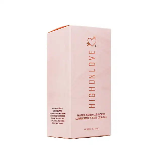 High On Love - Water-Based Lubricant 100 ml. Luksusowy lubrykant z olejkiem z nasion konopi. Doskonały poślizg i nawilżenie. 