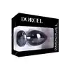 Dorcel - Diamond Plug Size L. Metalowa wtyczka analna z czarnym diamencikiem, ponad 4 cm średnicy