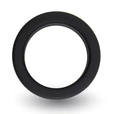 Velv'Or - Rooster Enric Minimalistic Slick Cock Ring - minimalistyczny, czarny ring na penisa. Oprawa wydajności i erekcji! 