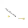 Oproducts - Penis Stick Steel &amp; Gold. Pusty w środku dilator ze stali umożlwiający kontrolę strumienia ejakulatu