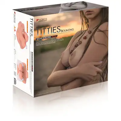 Kokos - Bouncing Titties D Cup. Masturbator z naturalnymi dużymi piersiami, jędrny i okrągły biust idealny do seksu hiszpańskiego