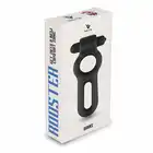 Velv'Or - Rooster Drake Double Ring Design Cock Ring With Vibrating Bullet - podwójny ring na penisa wykonany z silikonu. wibrujący bullet dla dodatkowej przyjemności 