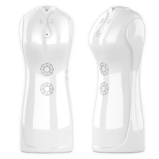 Boss Series - Vibrating and Flashing Masturbation Cup. Masturbator z funkcją pulsacji wibracji i efektami głosowymi. Innowacyjna technologia automatycznego dobierania ergonomicznych funkcji