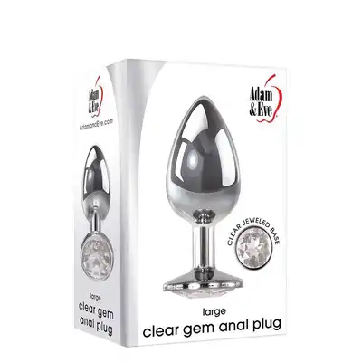 A&amp;E CLEAR GEM ANAL PLUG LARGE